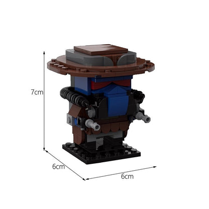 batman brickheadz + base moc building set | marvel - 4