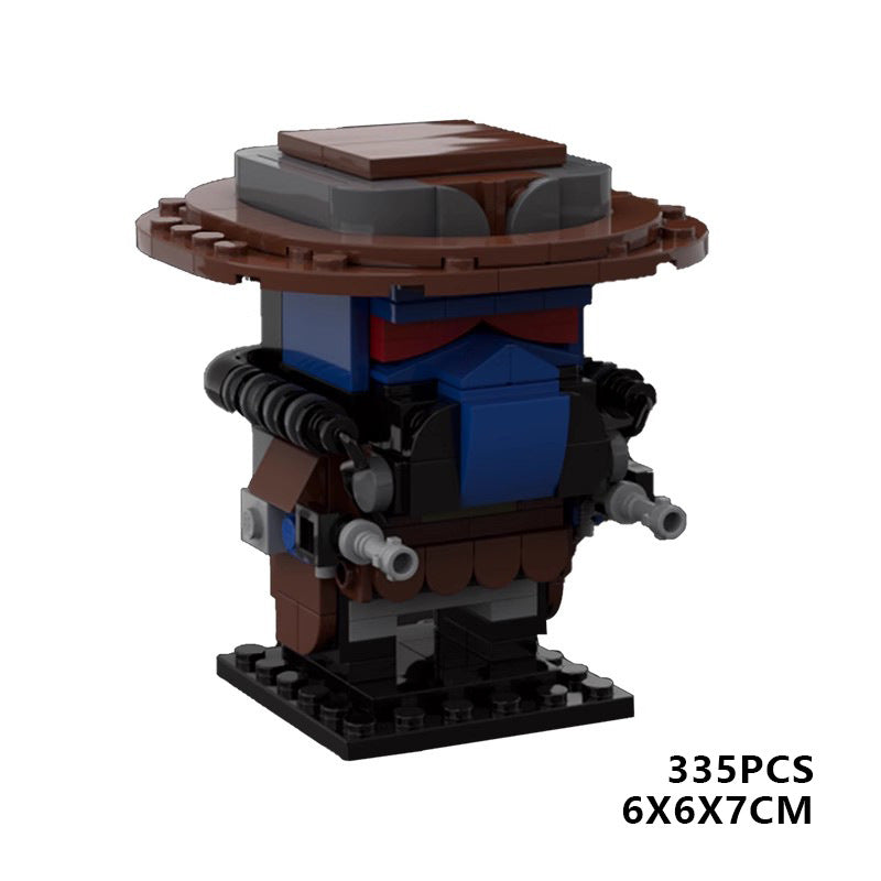 batman brickheadz + base moc building set | marvel - 5