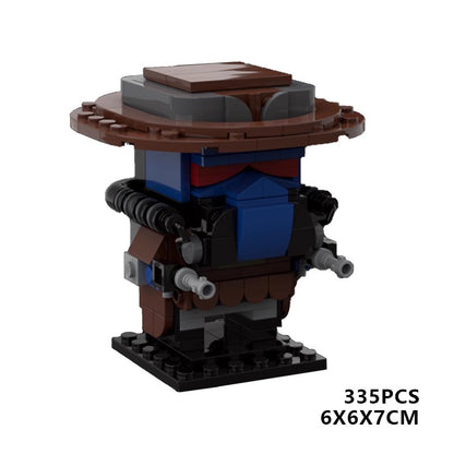 batman brickheadz + base moc building set | marvel - 5