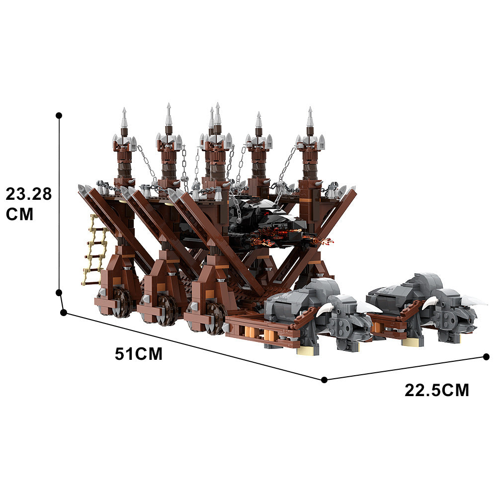 battering ram - grond building set | lotr | moc-135811 - 4