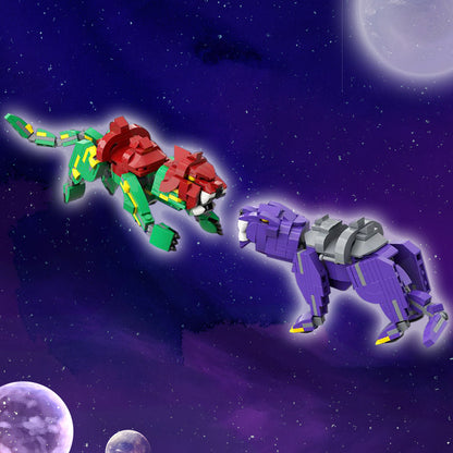 battle cat & panthor | masters of the universe | moc-18002 - 1