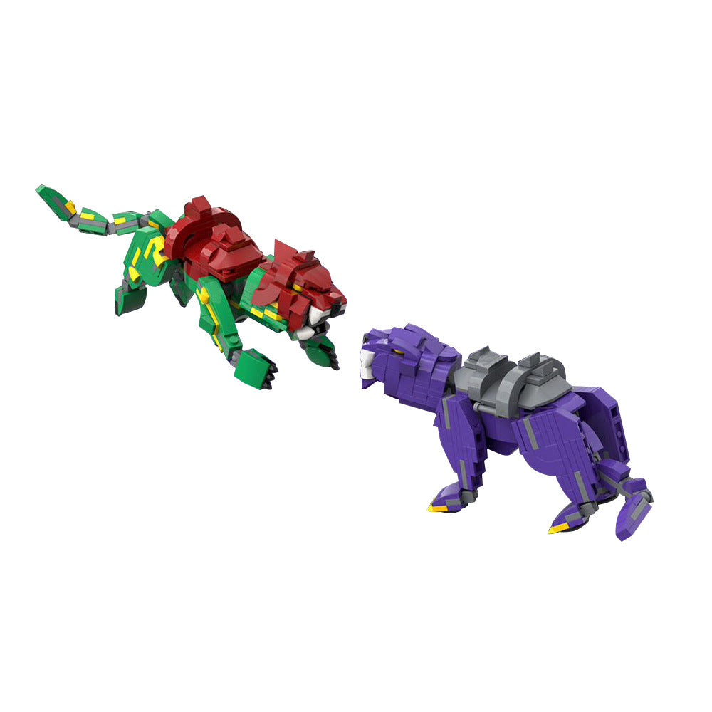 battle cat & panthor | masters of the universe | moc-18002 - 4