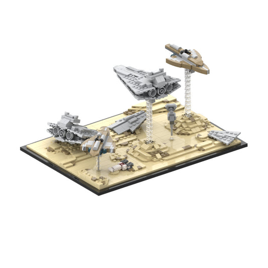 battle of jakku diorama building set | moc-144715 - 1