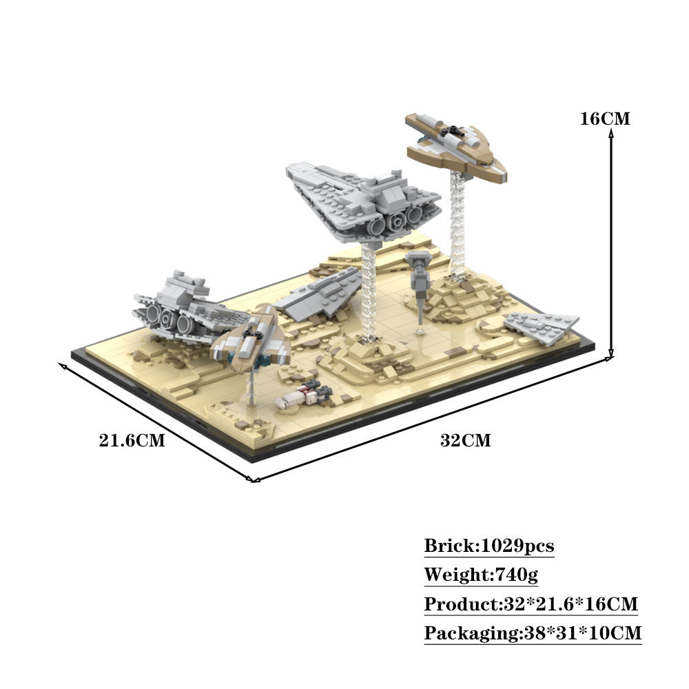 battle of jakku diorama building set | moc-144715 - 2
