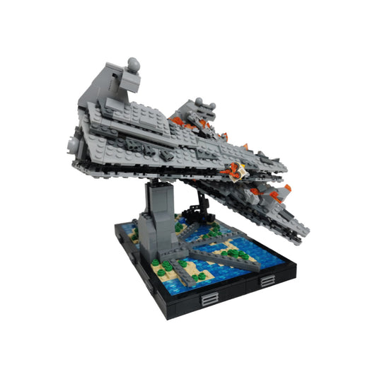 battle over scarif diorama building set | star wars | moc-111499 - 1