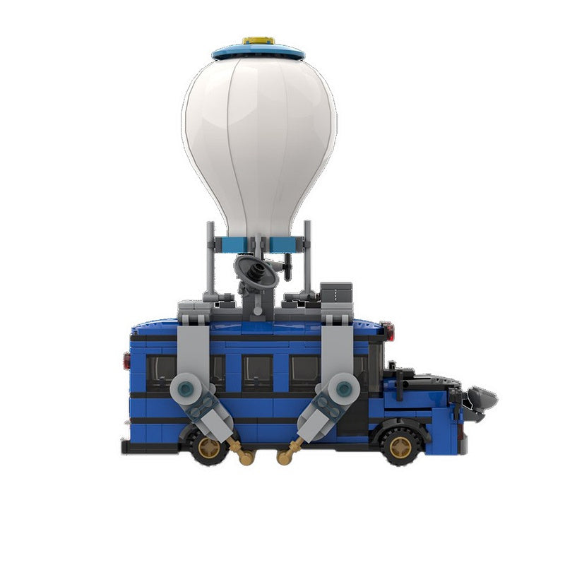 Battle Royale Flying Blue Bus Building Kit | LEGO-Compatible MOC - 2
