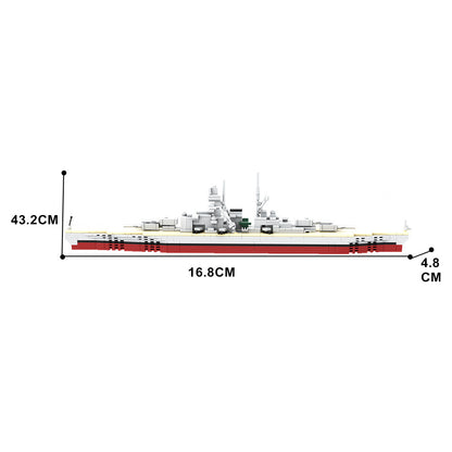battleship bismarck building set | moc-129601 - 2
