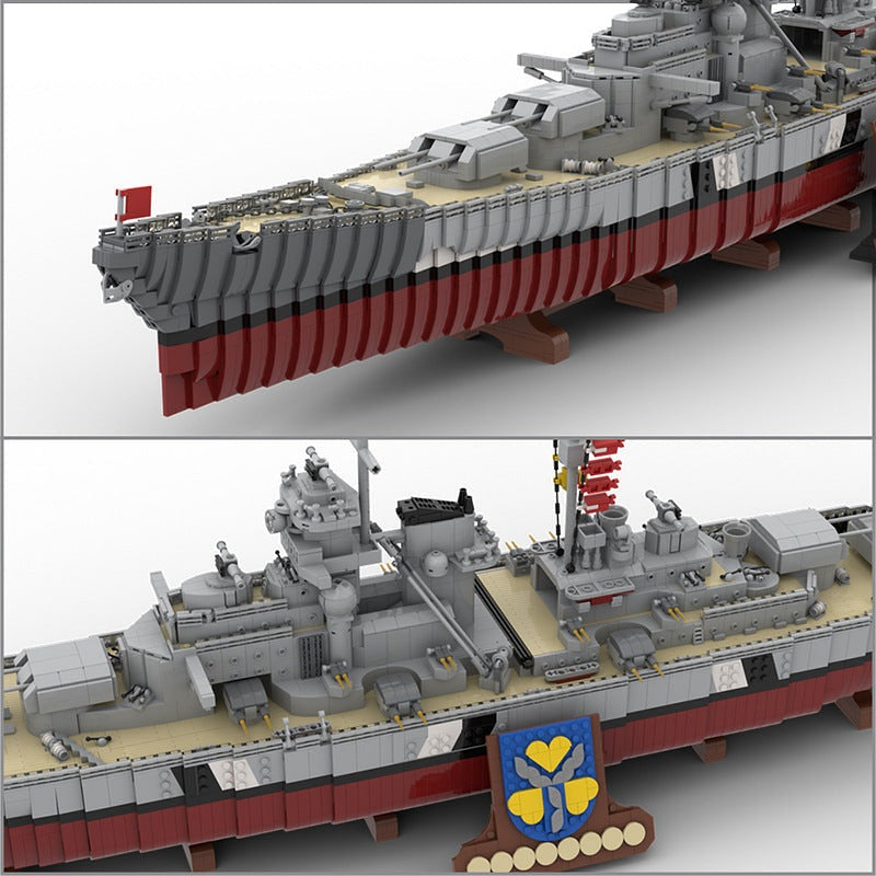 Battleship Bismarck MOC Building Kit | Historic Naval Warship Model - 3