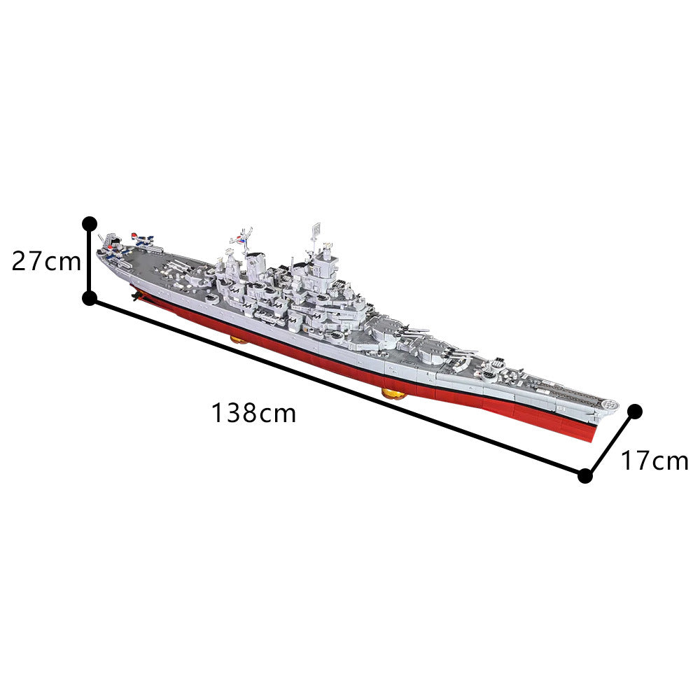 bb-61 uss iowa building set | lego compatible - 4