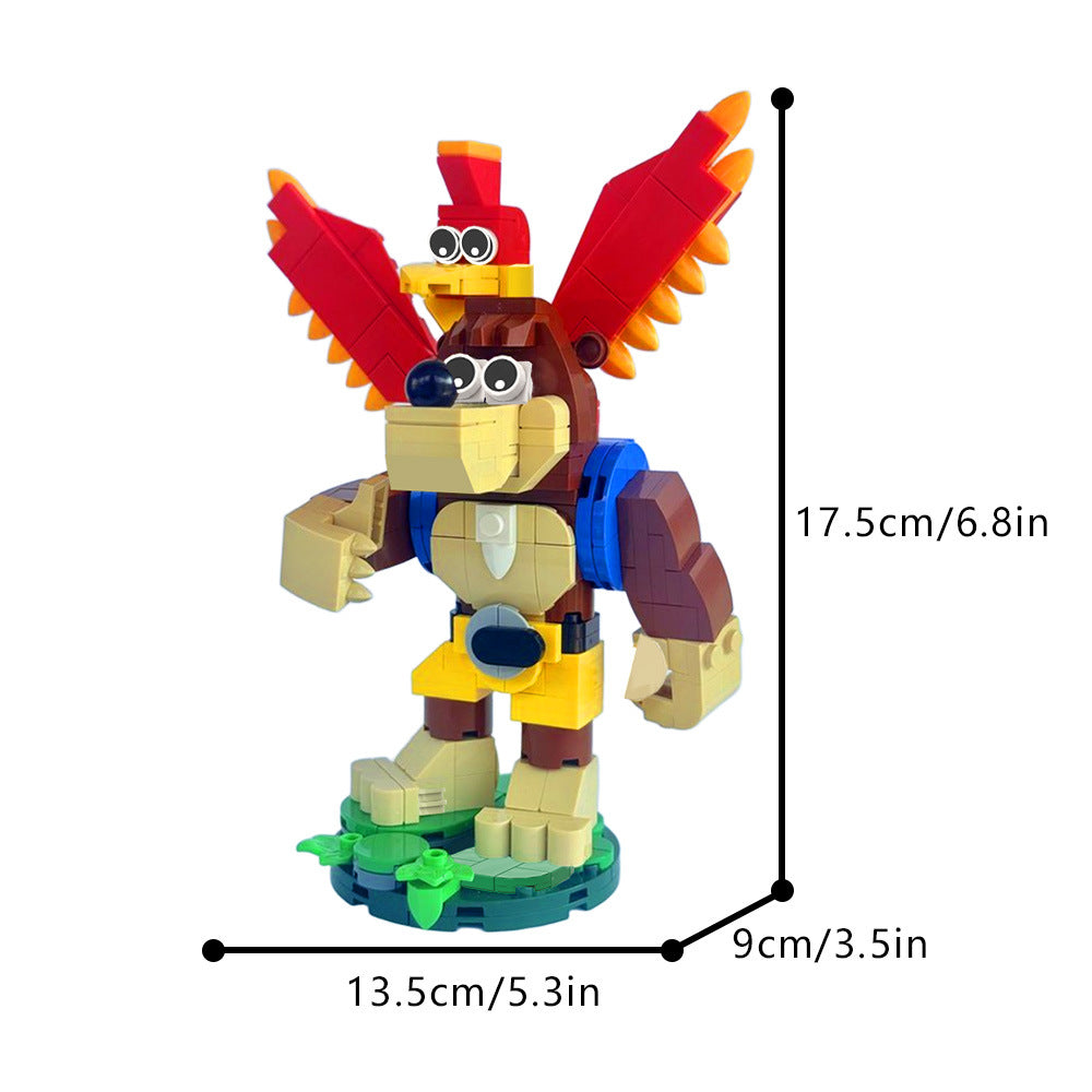 bear-and-bird duo building set | banjo-kazooie | moc-198710 - 4