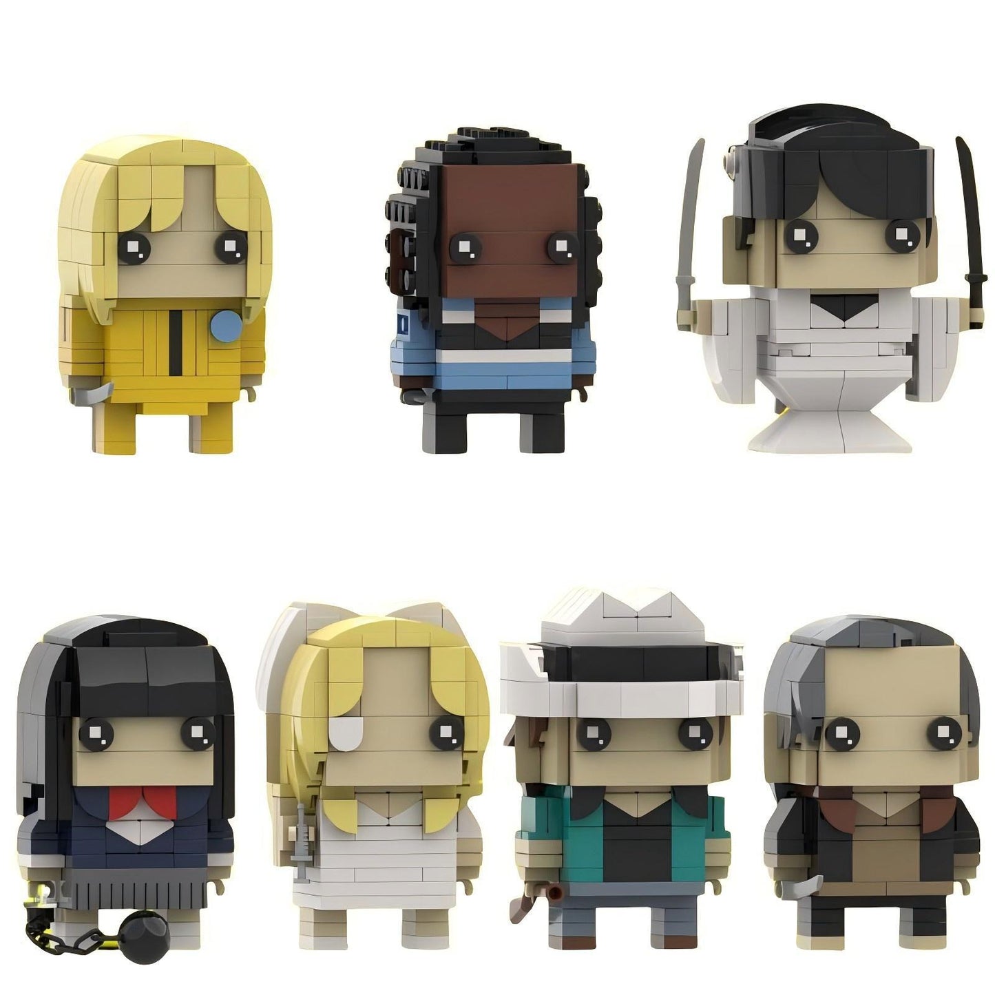 beatrix kiddo brickheadz building kit | kill bill | moc-119313 - 1