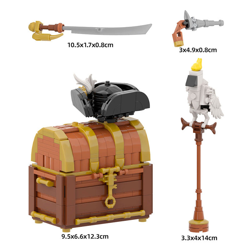 Beautiful Pirate Chest Building Kit | LEGO-Compatible MOC - 5