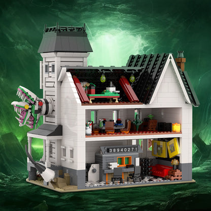beetlejuice house building kit | lego compatible moc - 1