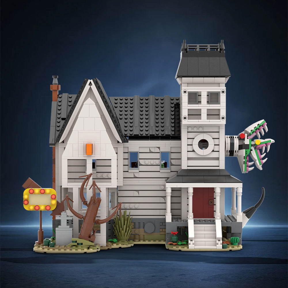 beetlejuice house building kit | lego compatible moc - 2