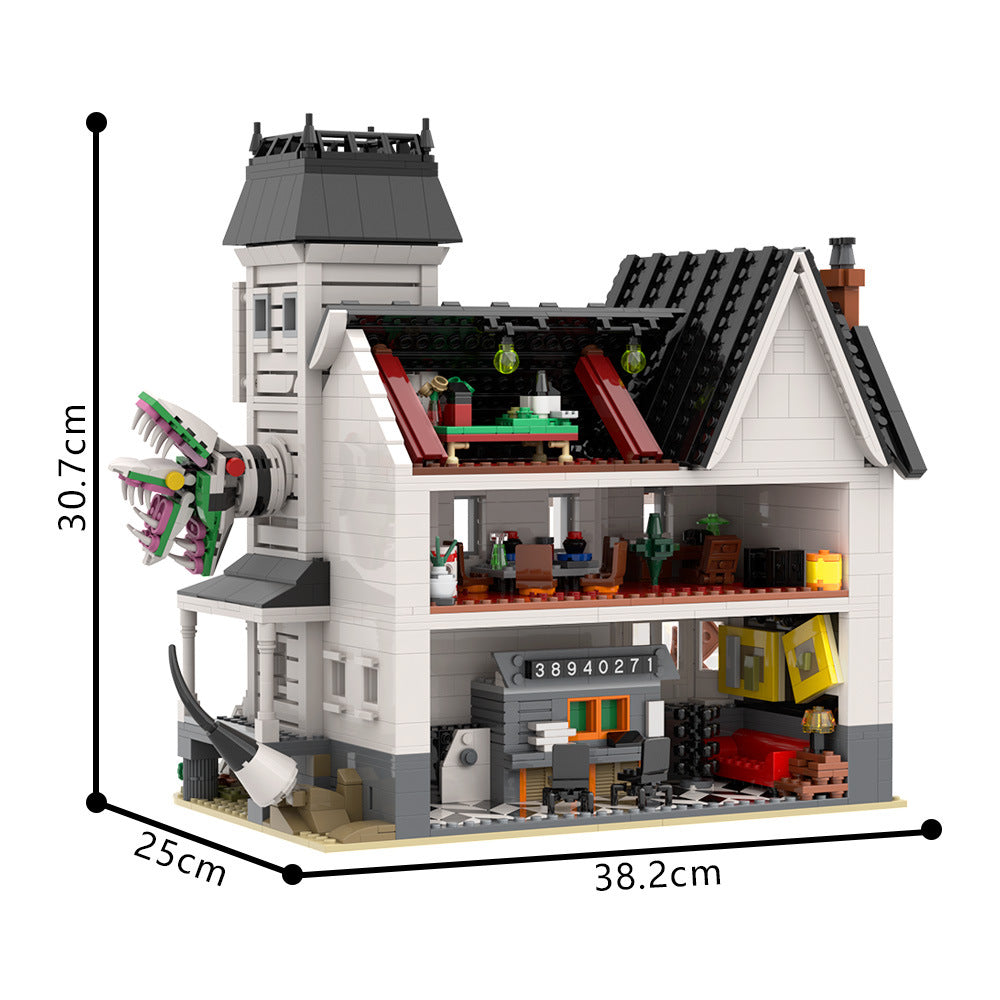 beetlejuice house building kit | lego compatible moc - 4