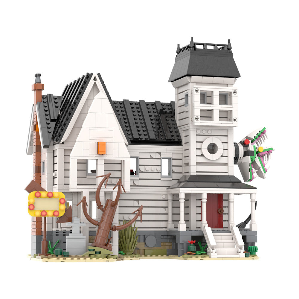 beetlejuice house building kit | lego compatible moc - 5