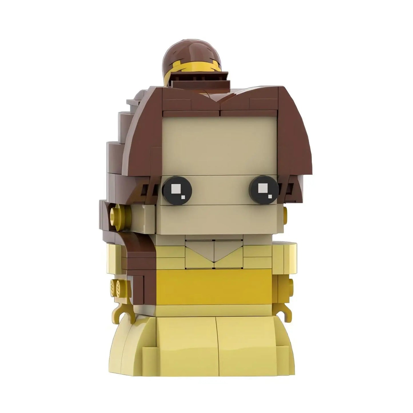 belle brickheadz moc building set | beauty and the beast | lego compatible - 2