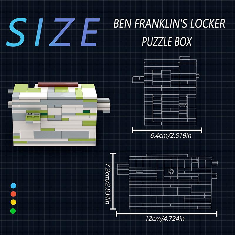Ben Franklin's Locker Building Kit | LEGO-Compatible MOC - 7
