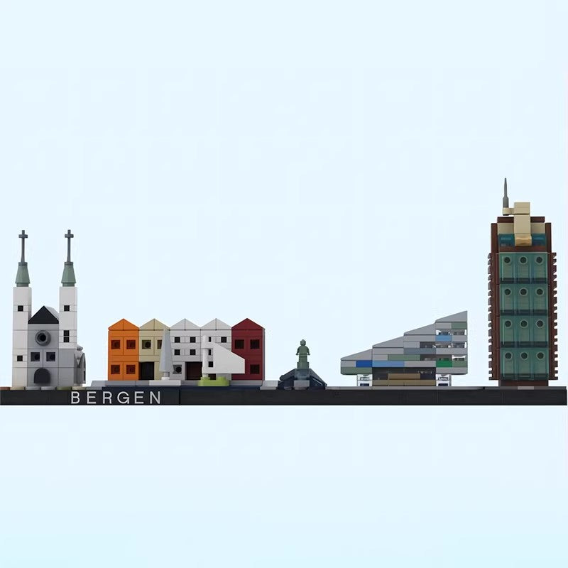 Bergen Skyline Building Kit | Compatible MOC - 2