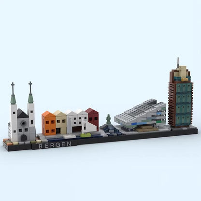 Bergen Skyline Building Kit | Compatible MOC - 5