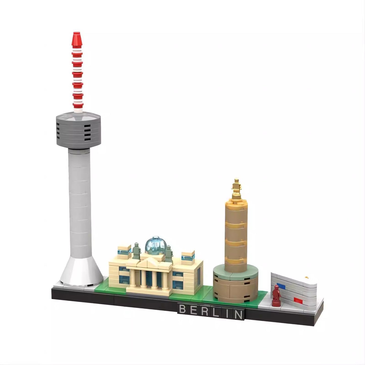 berlin skyline building kit | lego compatible moc - 1