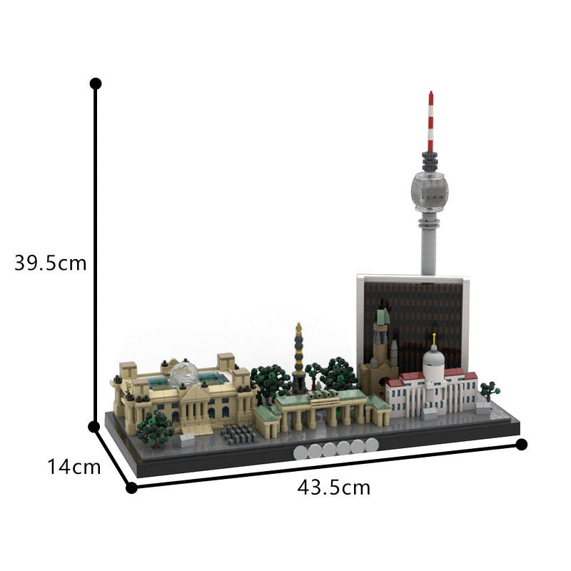 Berlin Skyline MOC Architecture Building Kit - 3