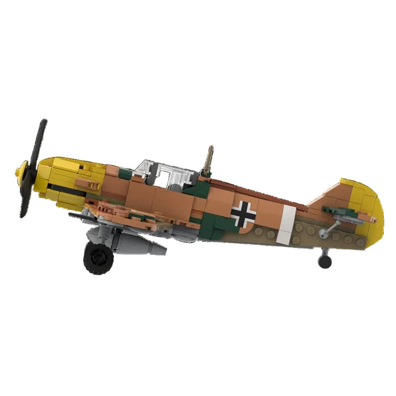 Bf 109 E-7 Trop Fighter Plane Building Kit | LEGO-Compatible MOC - 3