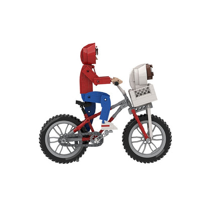 Bicycle Alien Encounter MOC Building Kit | Character Diorama - 7