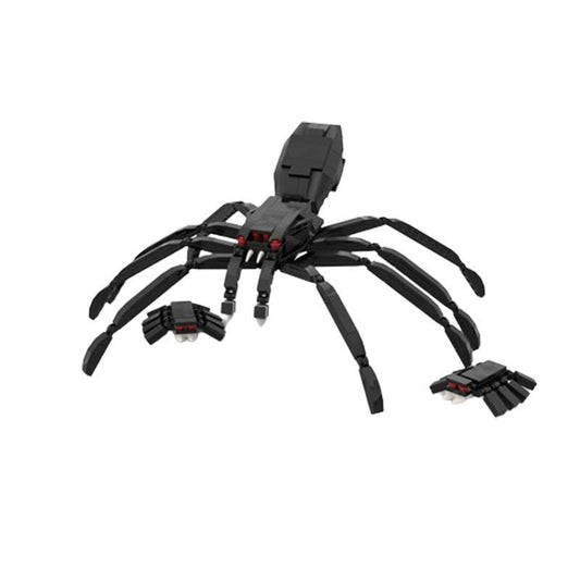 Big Black Spider MOC Building Kit | Realistic Spider Animal Figure Model - 1