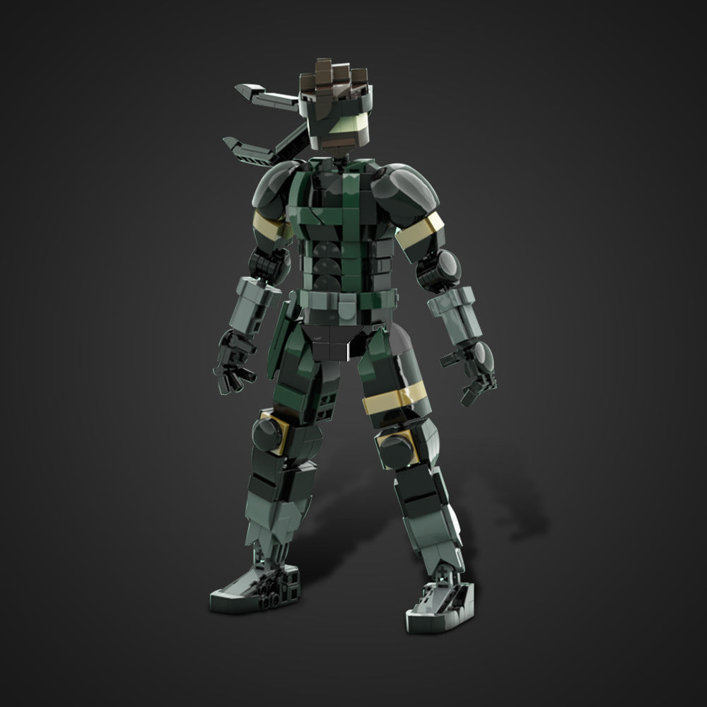 big boss solid snake building set | metal gear solid | lego compatible - 2