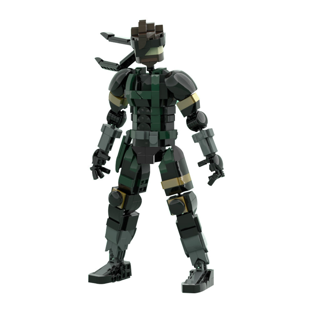 big boss solid snake building set | metal gear solid | lego compatible - 4