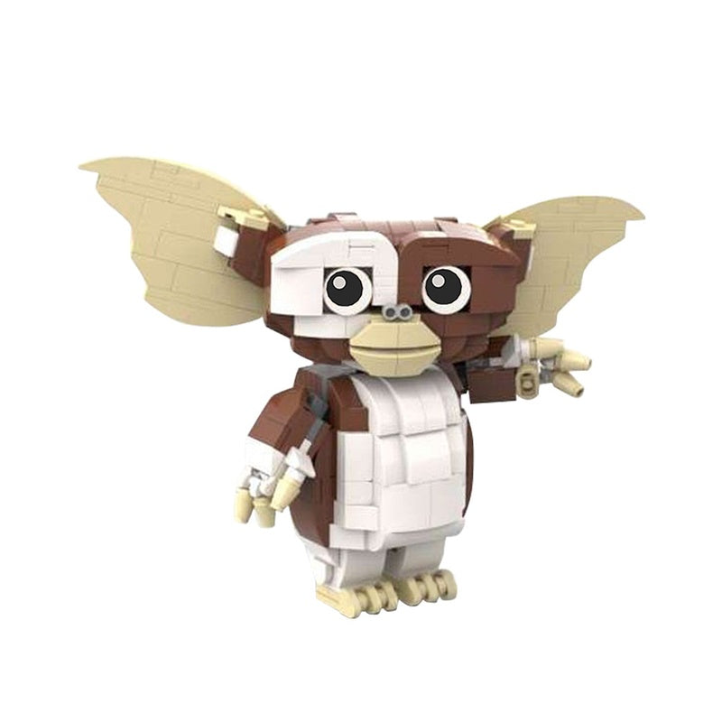 Big-Eared Brown & White Creature Character MOC Building Kit - 1