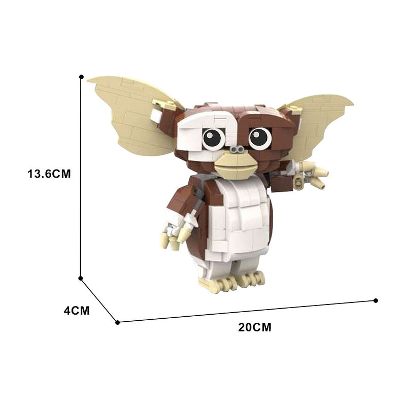 Big-Eared Brown & White Creature Character MOC Building Kit - 4