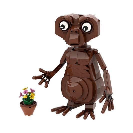 Big-Eyed Alien Character MOC Building Kit | Sci-Fi Figure - 1