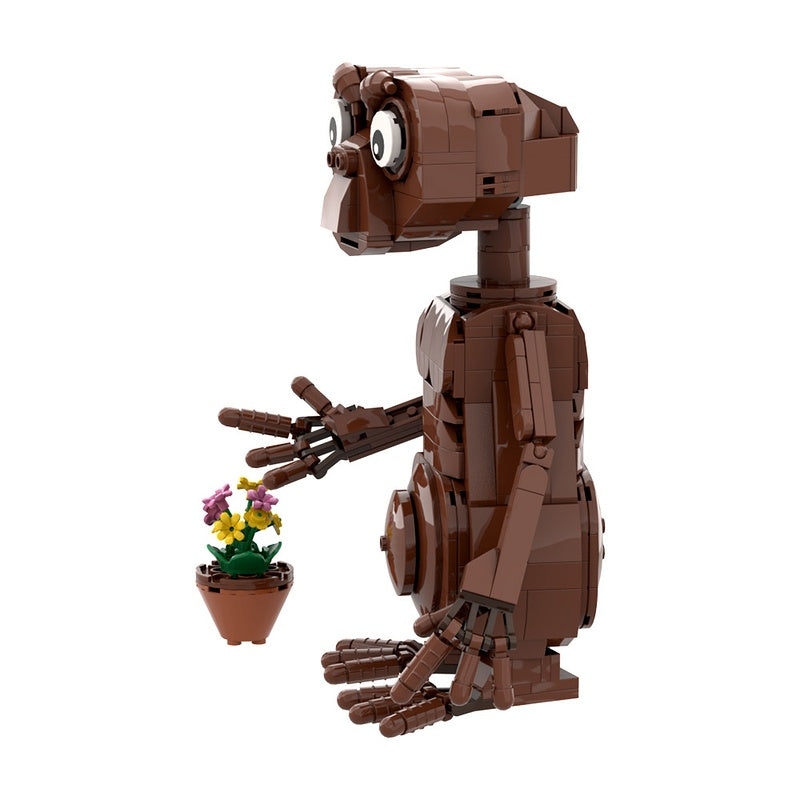 Big-Eyed Alien Character MOC Building Kit | Sci-Fi Figure - 3