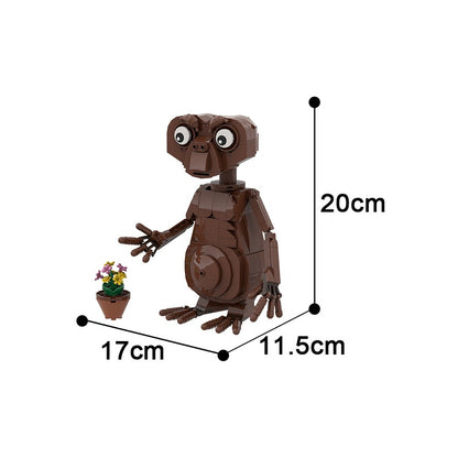 Big-Eyed Alien Character MOC Building Kit | Sci-Fi Figure - 4