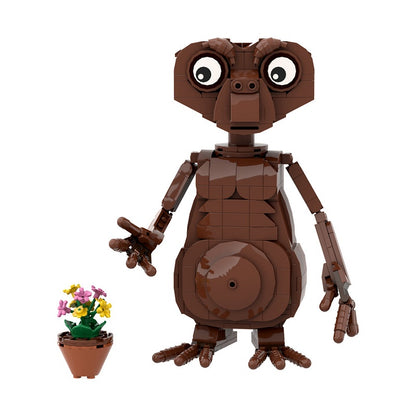 Big-Eyed Alien Character MOC Building Kit | Sci-Fi Figure - 5