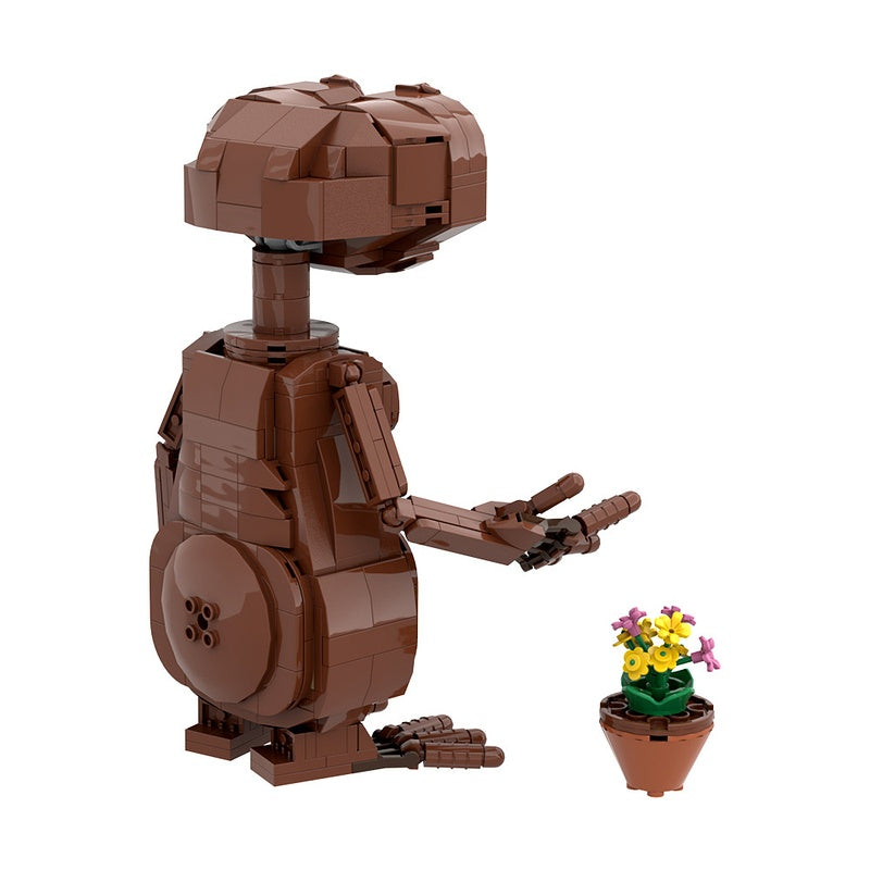 Big-Eyed Alien Character MOC Building Kit | Sci-Fi Figure - 6