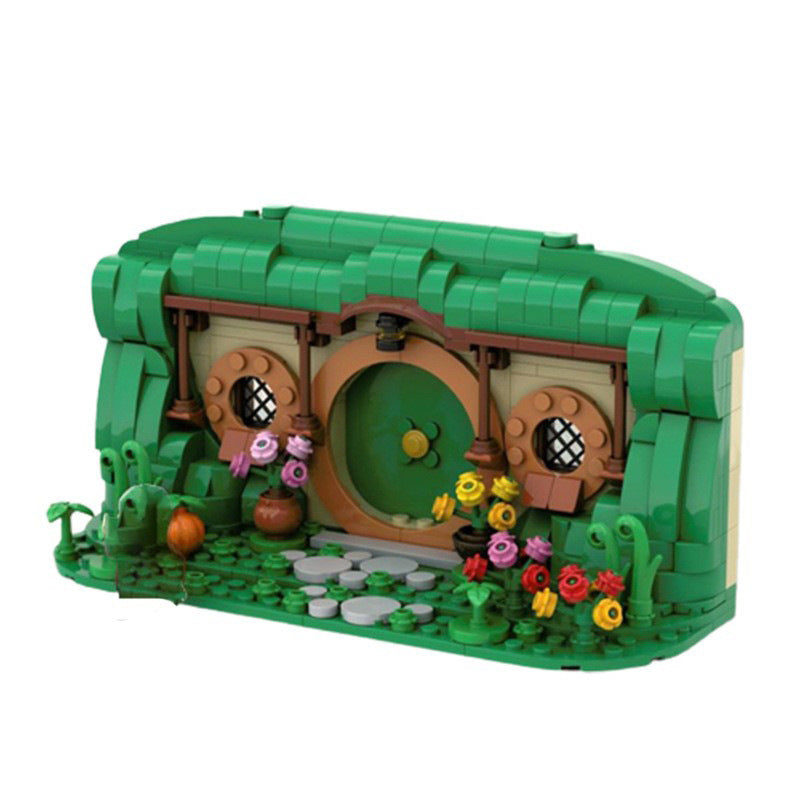 bilbo's house front bag end building set | moc-136504 - 2