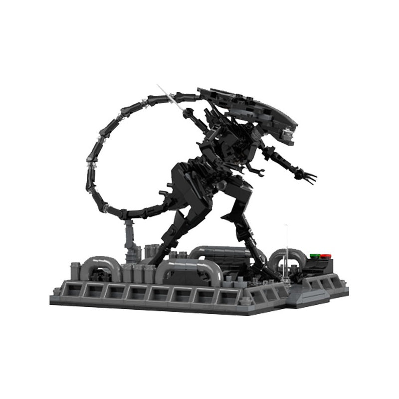 Biomechanical Alien Matriarch Diorama MOC Building Kit - 5