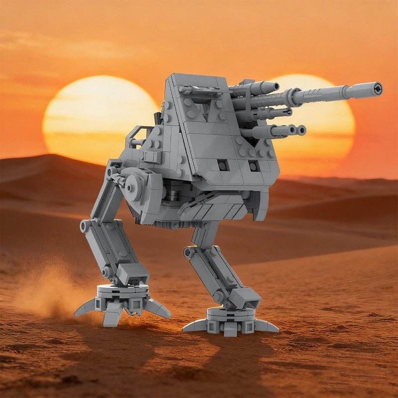 Bipedal Defense Turret Walker Mech MOC Building Kit | Robot Model - 6