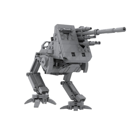 Bipedal Defense Turret Walker Sci-Fi Military Mech MOC Building Kit | LEGO-Compatible MOC - 1