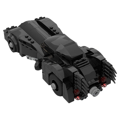 Black 8-Stud Wide Turbine-Nose Gothic Supercar MOC Building Kit - 2