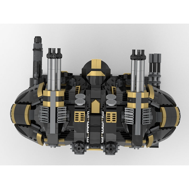 Black & Gold Grimdark Assault Mecha MOC Building Kit - 3