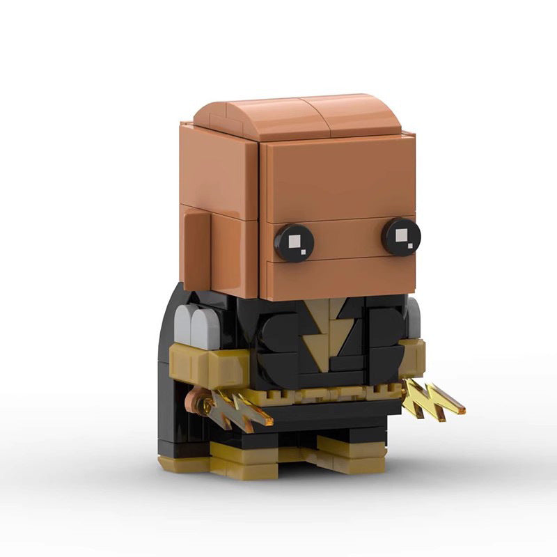 black adam brickheadz moc set | lego-compatible superhero toy - 3