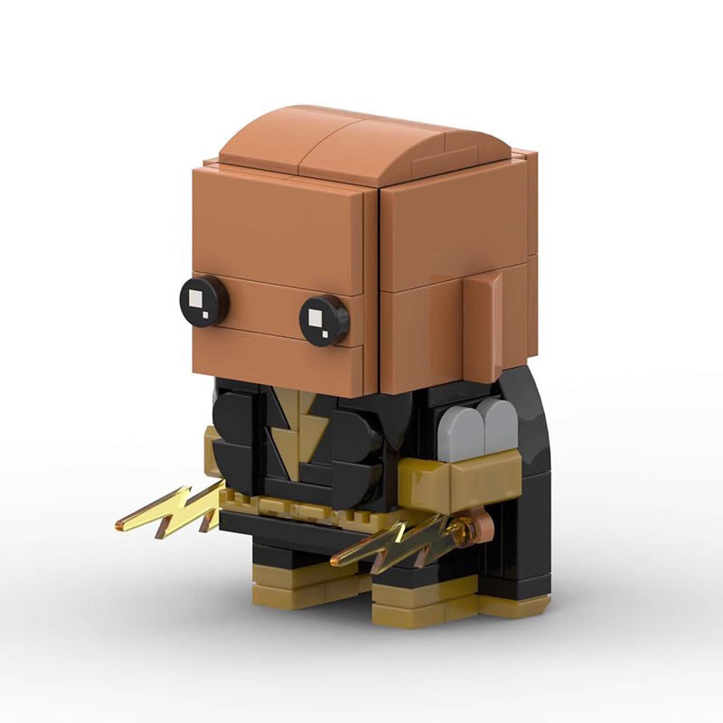 black adam brickheadz moc set | lego-compatible superhero toy - 4