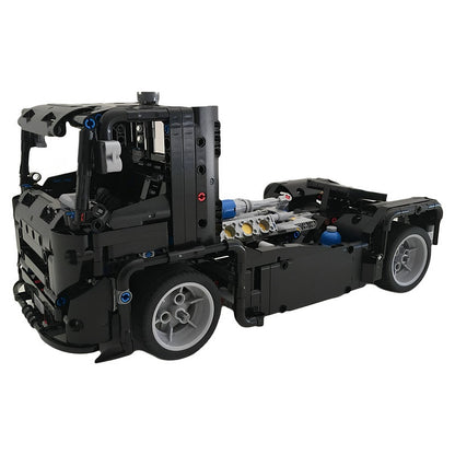 Black Cab-Over V8 Racing Truck MOC Building Kit - 2
