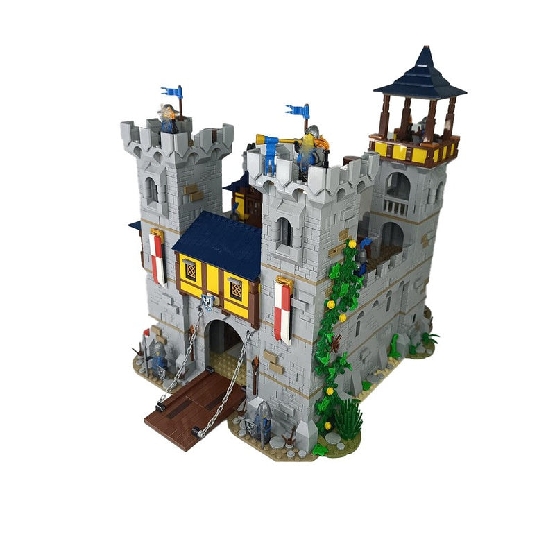 Black Falcon Castle MOC Building Kit | Medieval Fortress Architecture Model - 1