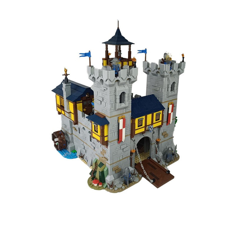 Black Falcon Castle MOC Building Kit | Medieval Fortress Architecture Model - 3