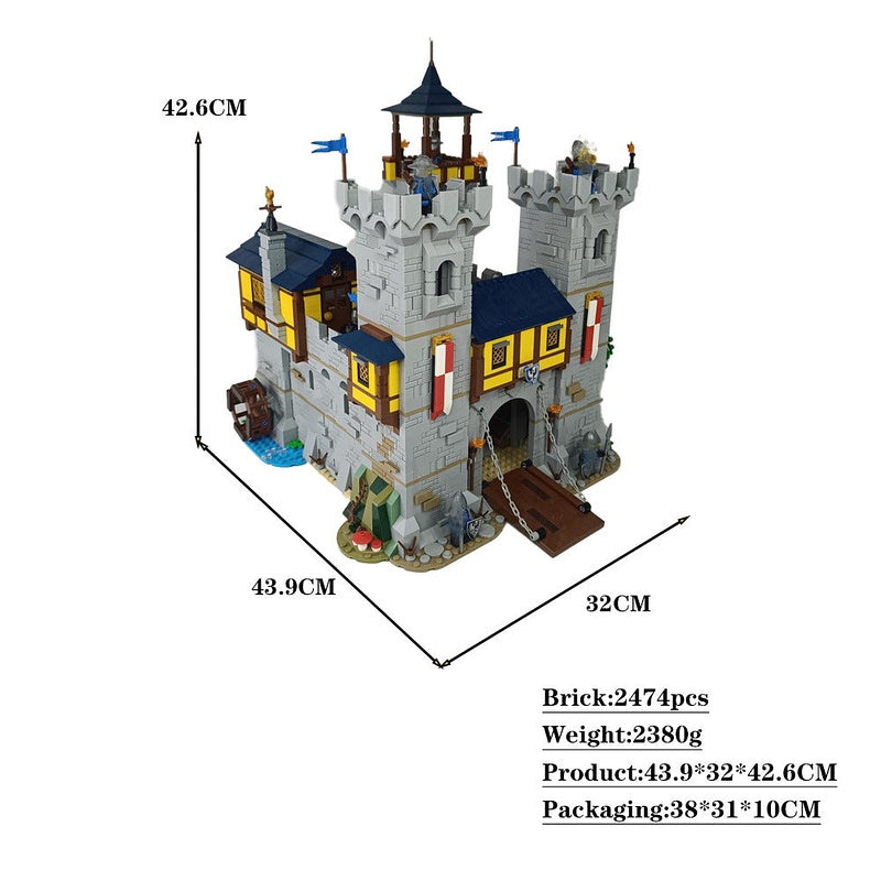 Black Falcon Castle MOC Building Kit | Medieval Fortress Architecture Model - 4